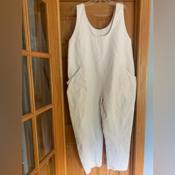 Elizabeth Suzann Clyde Jumpsuit Large L Cotton Canvas - Picture 2 of 7